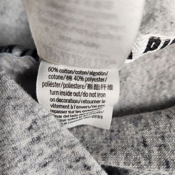 PINK VS Pullover Hoodie Women's Size Medium Gray Light Sweatshirt - Picture 13 of 13